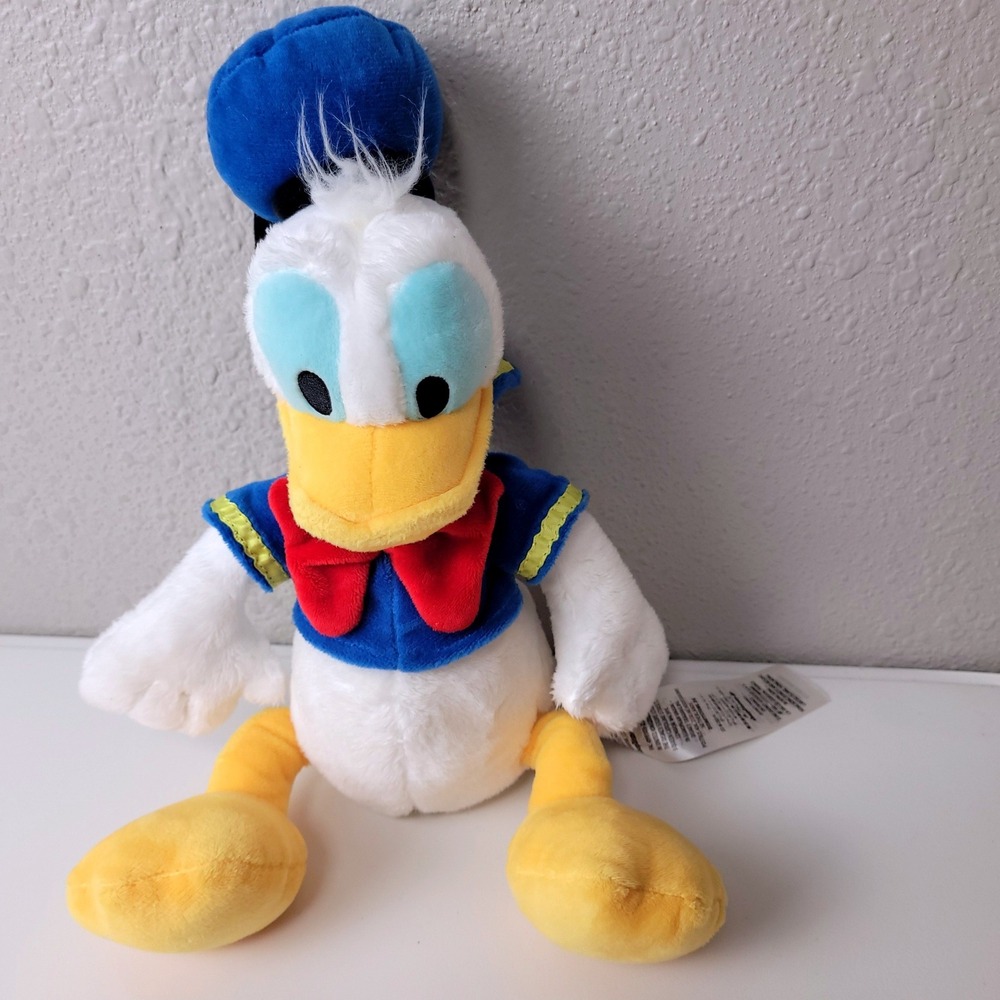 Disney Store Donald Duck Plush 13 Inch Classic Sailor Suit Stuffed Animal Toy